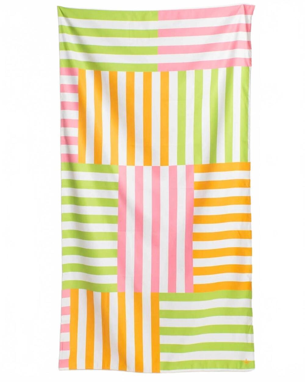 NEW THE ROYAL STANDARD freeport stripe giant beach towel in multi